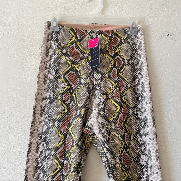 COMMANDO faux leather Animal Print Perfect Control Legging snakeskin size L NWT - Picture 5 of 13